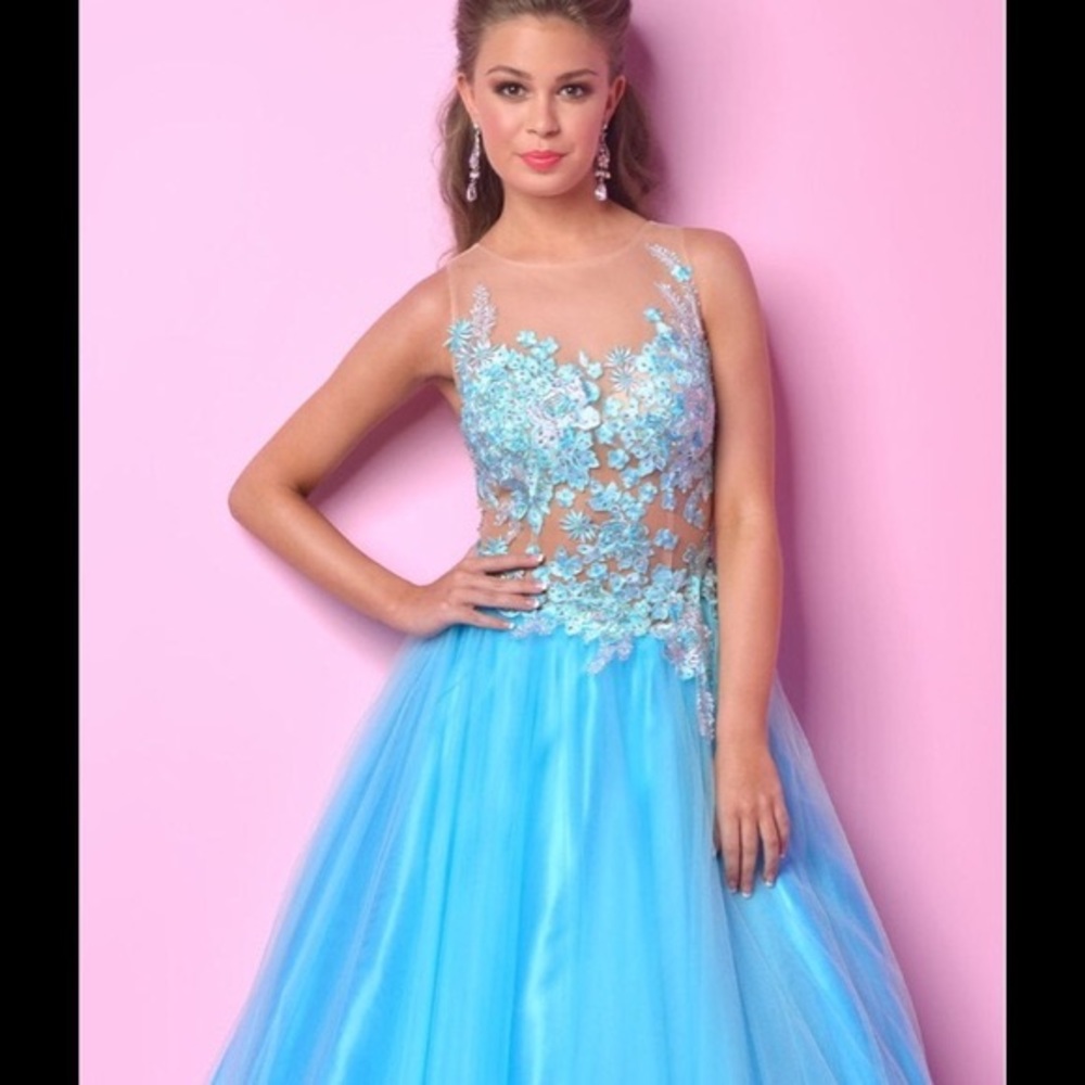 Splash Ice Blue Dress NWT